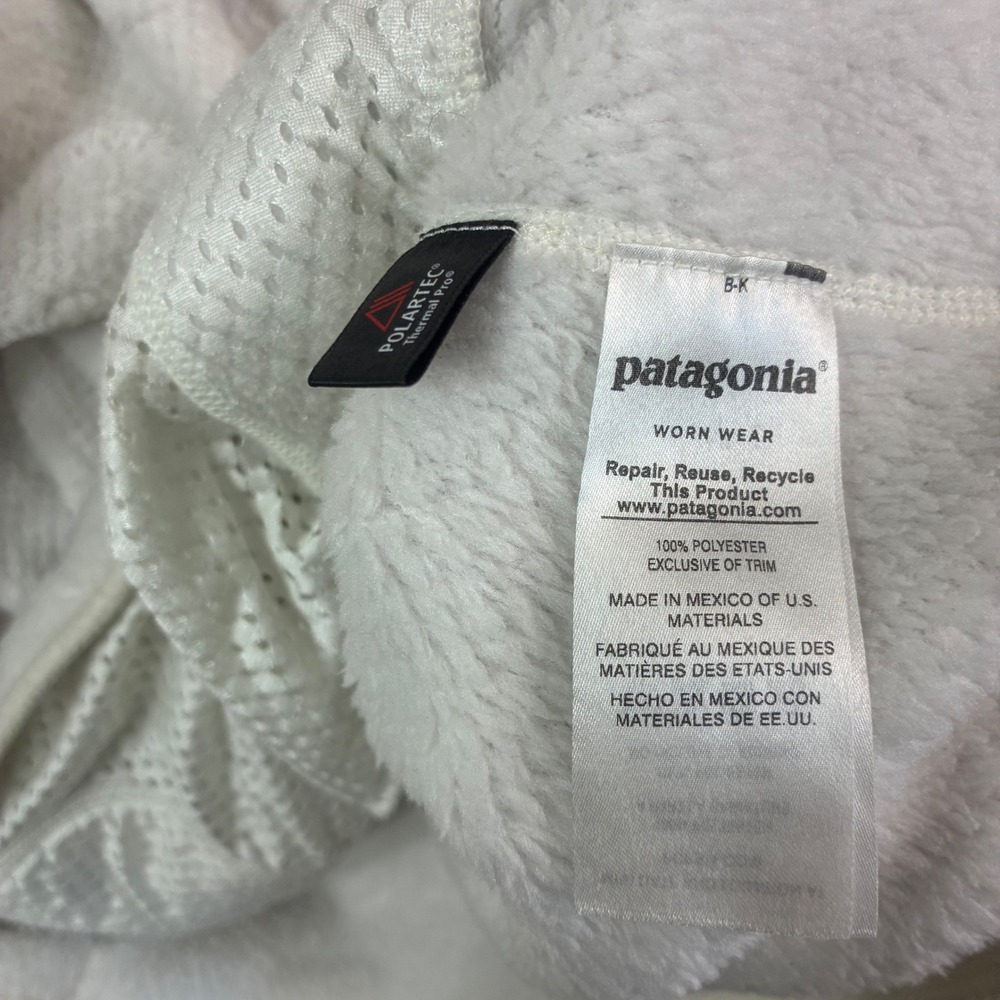 Patagonia Snap T Fleece Pullover Womens Med Jacket White Polartec Quarter Button - Picture 7 of 9